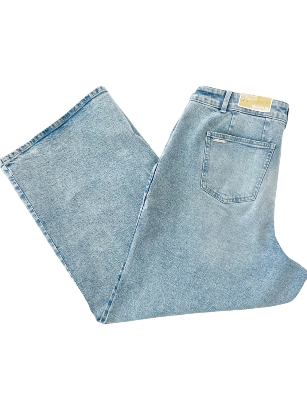 Michael Kors Carmen Wide Leg Super High Rise Jeans 18W NWT - Picture 8 of 8